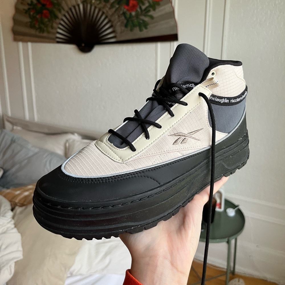 Nicole Mclaughlin x Reebok Club C Geo Mid Shoes